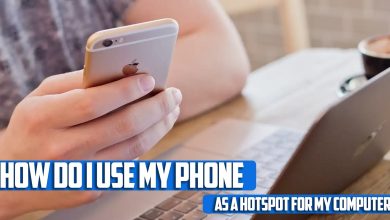 How do I use my phone as a hotspot for my computer: