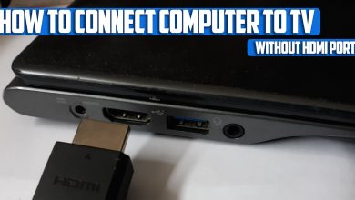 How to connect computer to TV without HDMI port