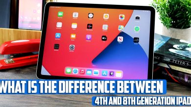 What is the difference between 4th and 8th generation iPad?