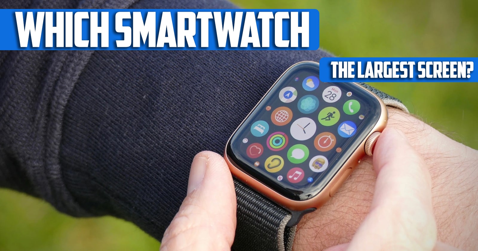 which smartwatch has the largest screen؟