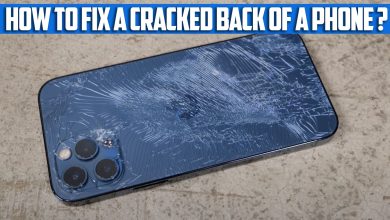 How to fix a cracked back of a phone
