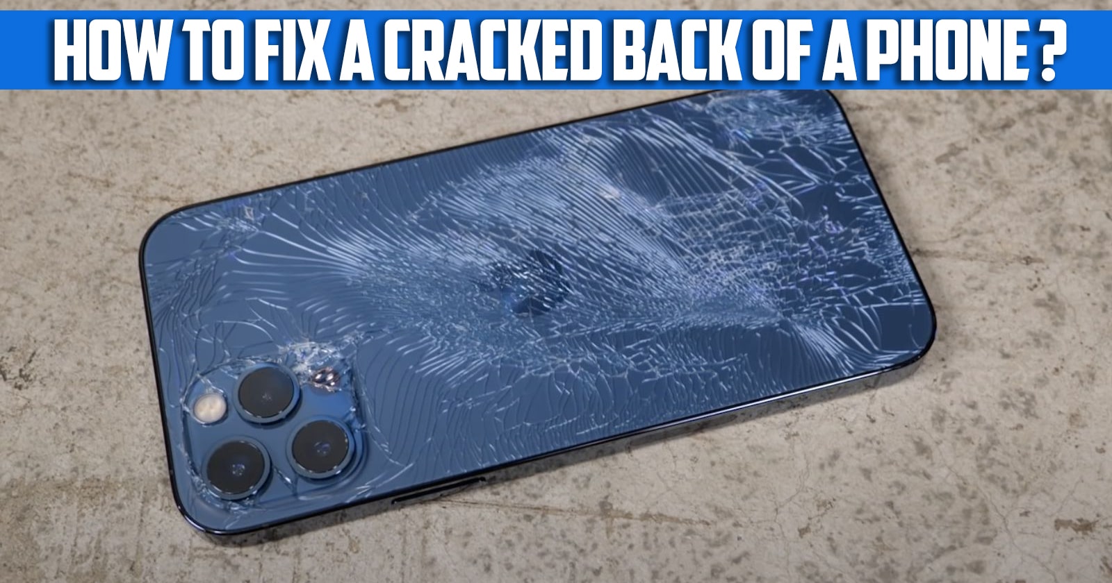How to fix a cracked back of a phone