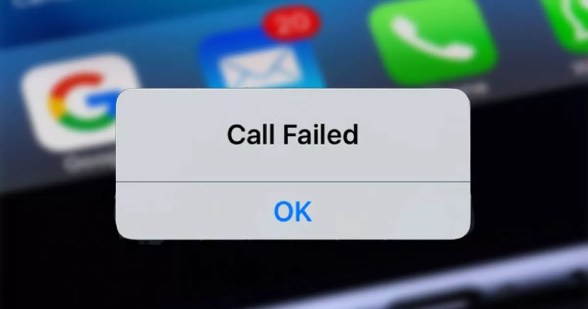 Call Failed on iPhone 7 Plus