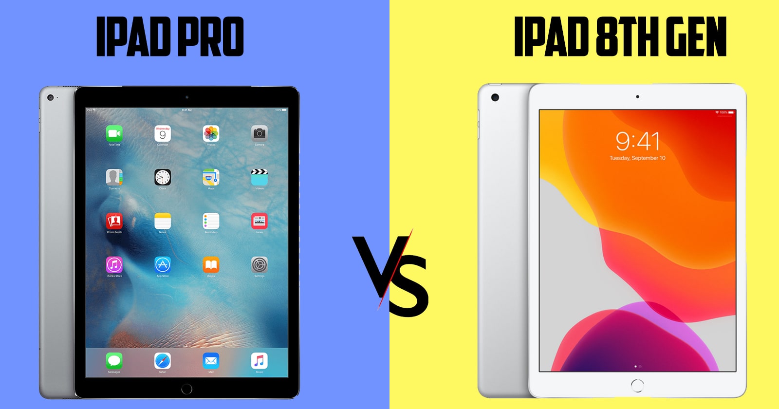 Difference Between iPad Pro and iPad 8th Generation