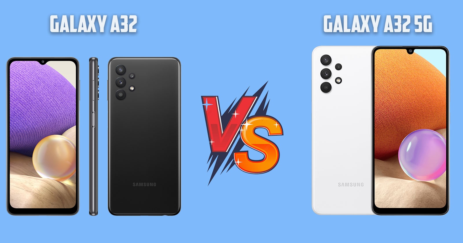 What is the difference between samsung galaxy a32 and a32 5g