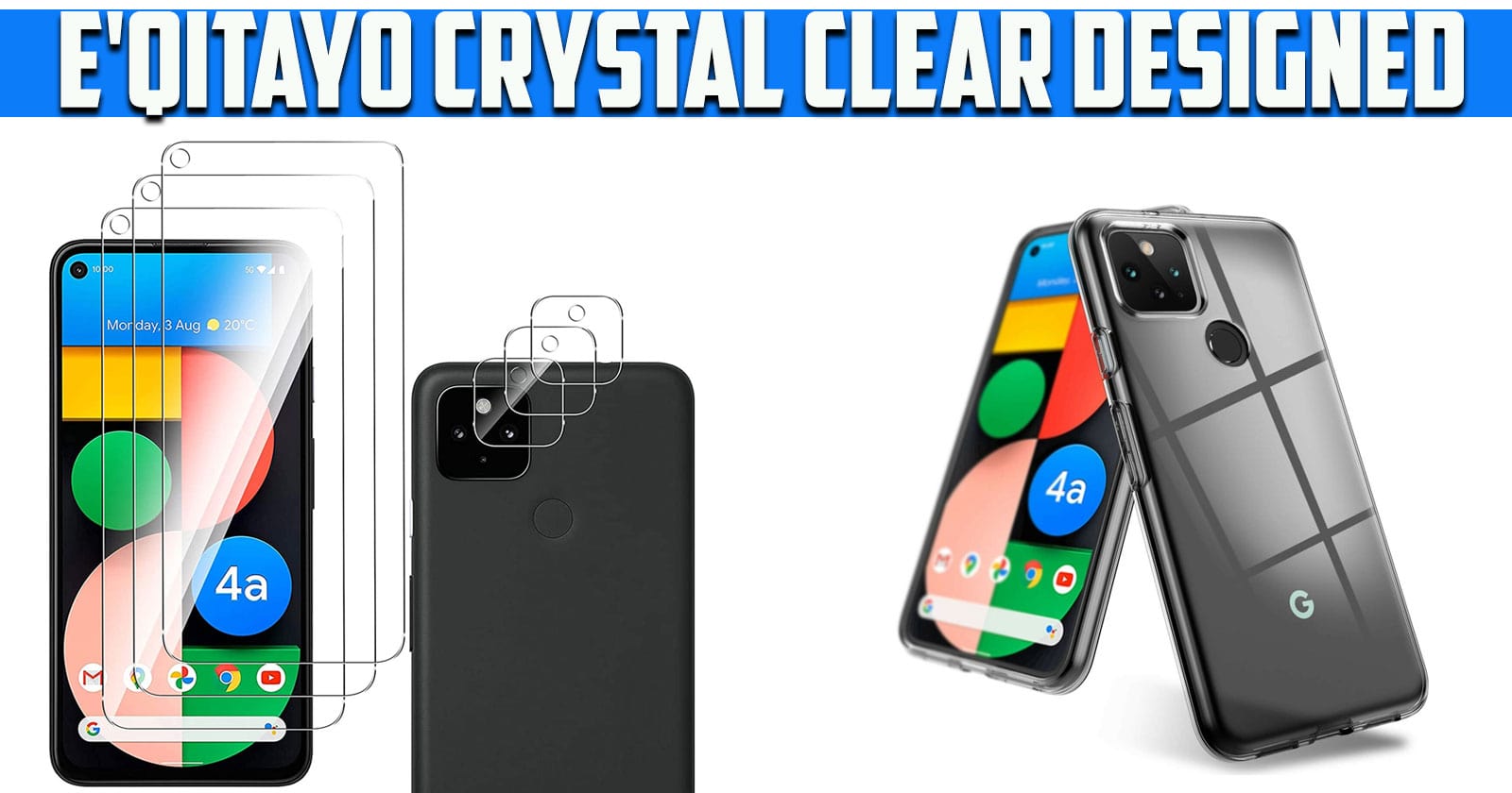 E'QITAYO Crystal Clear Designed for Google Pixel 4A