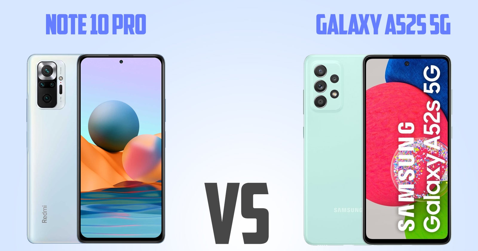 Redmi note 10 pro vs Samsung Galaxy A52s 5G