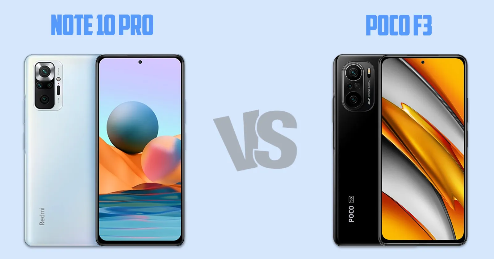 Xiaomi Redmi Note 10 Pro vs Xiaomi Poco F3 [ Full Comparison ]