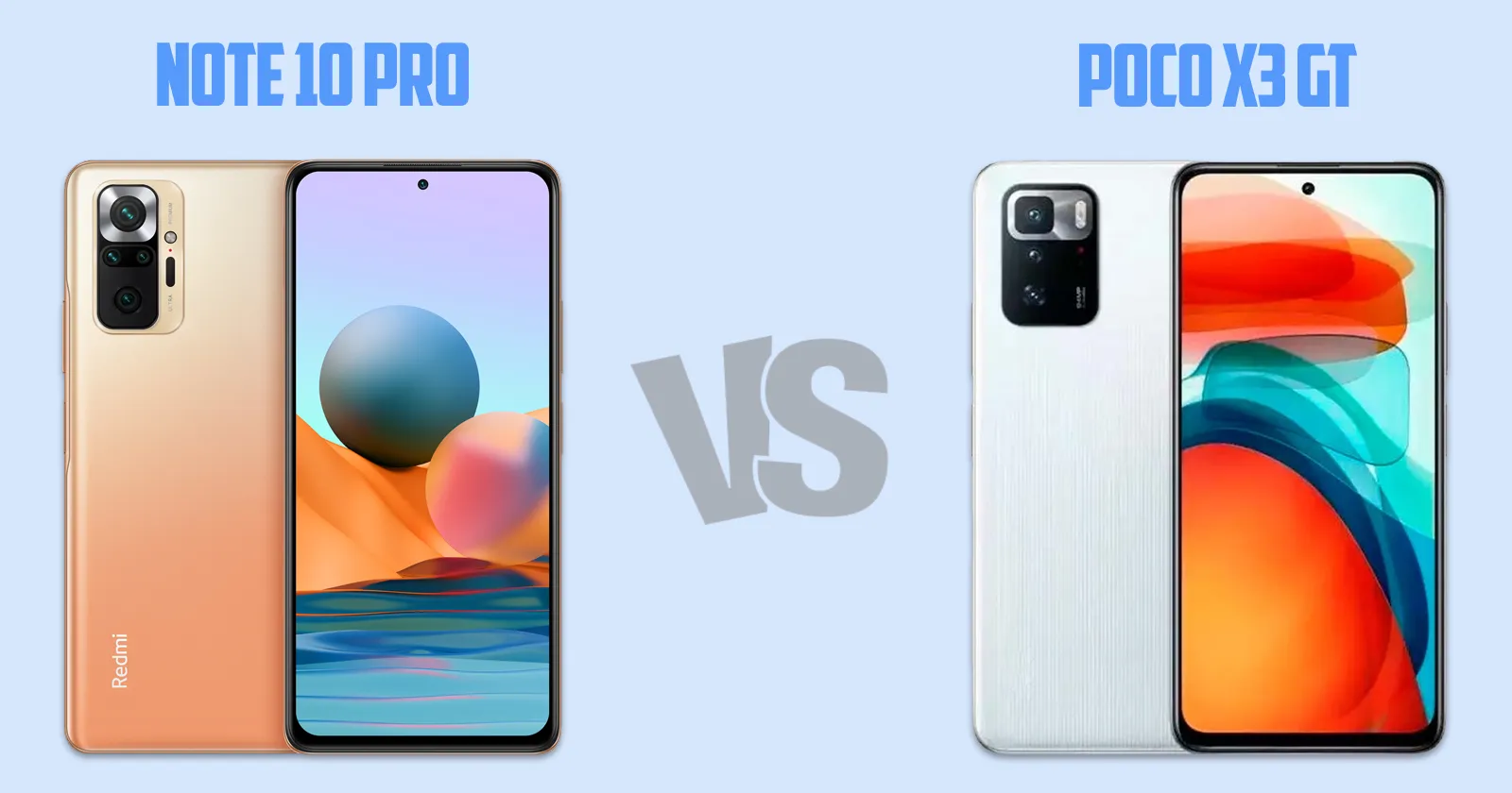 Xiaomi Redmi Note 10 pro vs Xiaomi Poco X3 GT [ Full Comparison ]