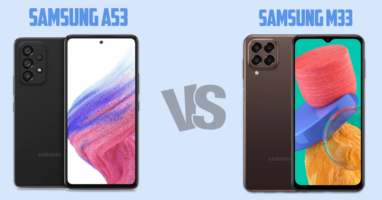 Samsung Galaxy A53 vs Samsung Galaxy M33[ Full Comparison ]