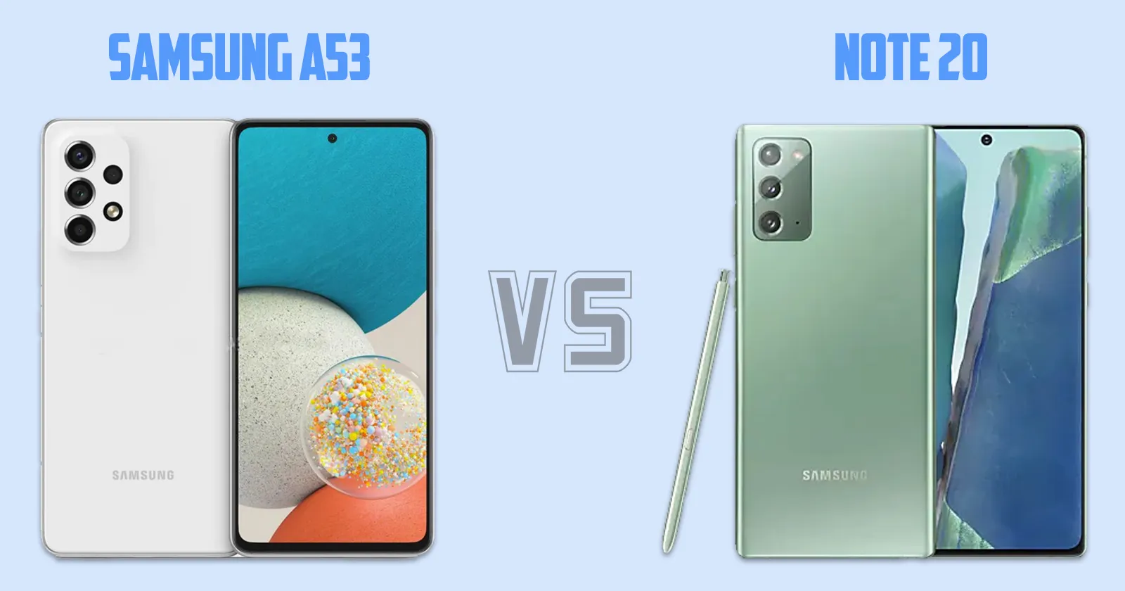 Samsung Galaxy A53 vs Redmi Note 20[ Full Comparison ]