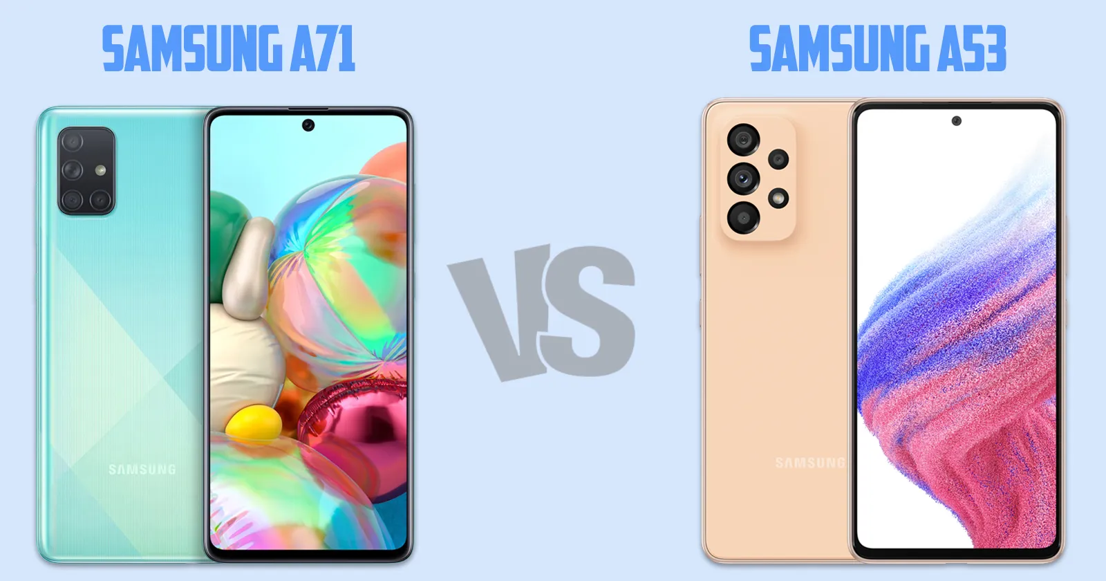Samsung Galaxy A71 vs Samsung Galaxy A53 [ Full Comparison ]