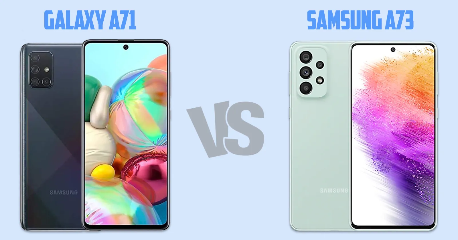 Samsung Galaxy A71 vs Samsung Galaxy A73 [ Full Comparison ]